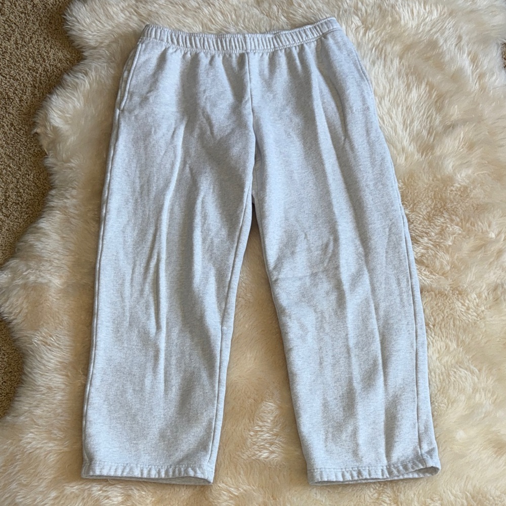 Aritzia Sweatfleece Mega Fit Light Gray Sweatpants